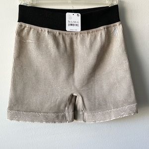 NWT FP Movement by Free People Pranja Short Medium Tan and Black